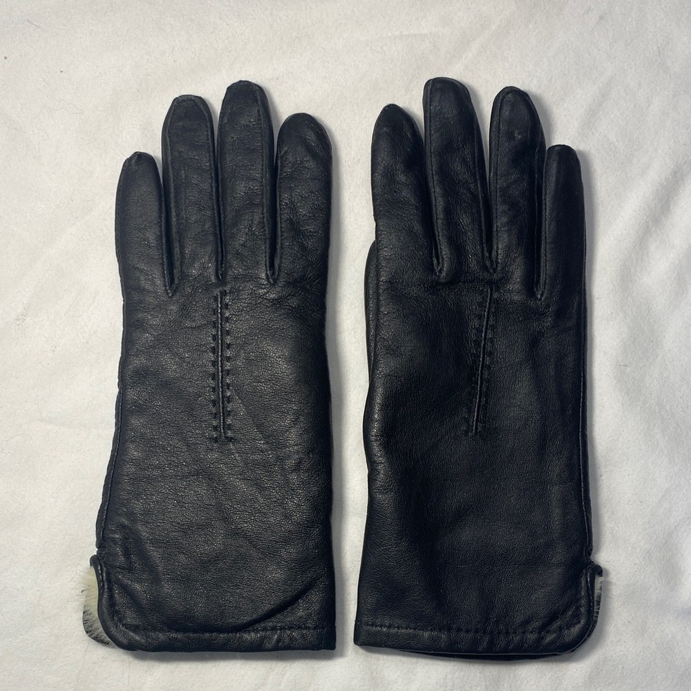 GrandDoe Elegant Black Leather Gloves